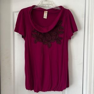 Anthropologie cowl neck top, M